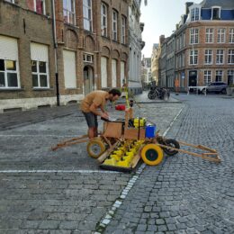 Voorlopige resultaten van georadarscan Sint-Jansplein, Brugge