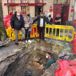 Archeologische vondst tijdens werken in de Sint-Amandsstraat (Brugge)