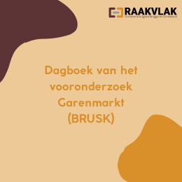 Dagboek van het vooronderzoek Garenmarkt, Brugge