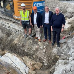 Loden grafkist gevonden op BRUSK-opgraving