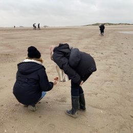 Zoek mee naar het verdronken land op het strand!